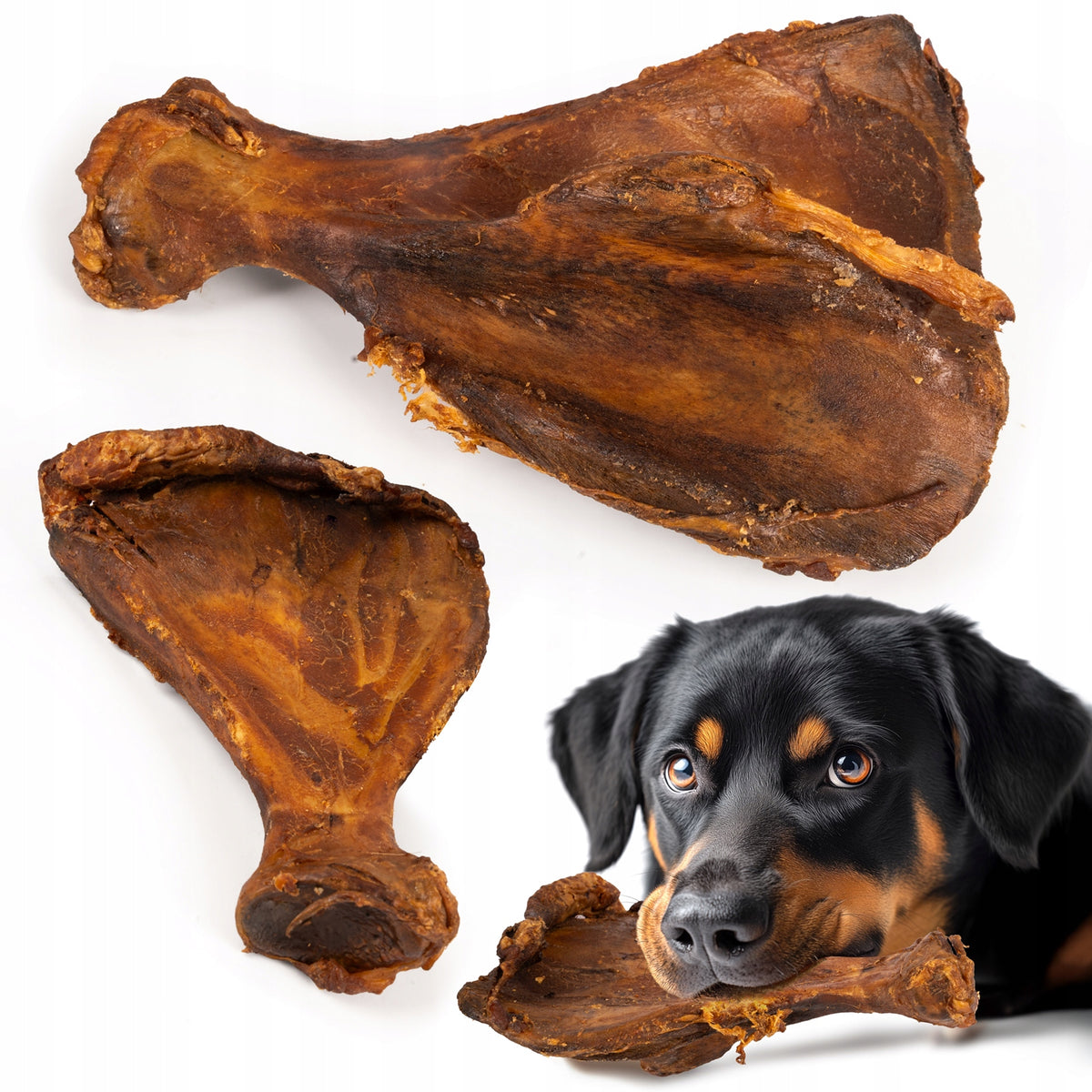 HOCKY Snack Treat Dog Teether Smoked Bone Spatula 1 Pack