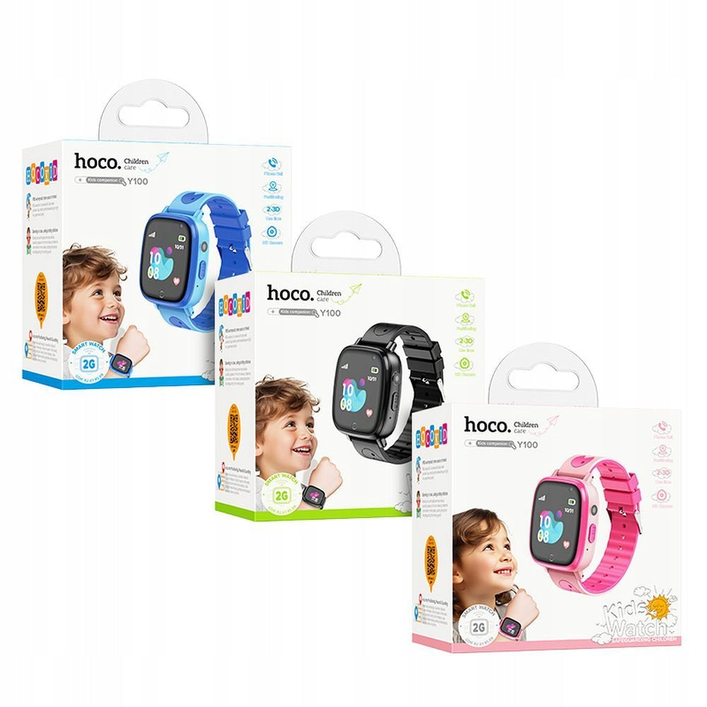 HOCO smartwatch for children with talk function Y100 black Brand Hoco