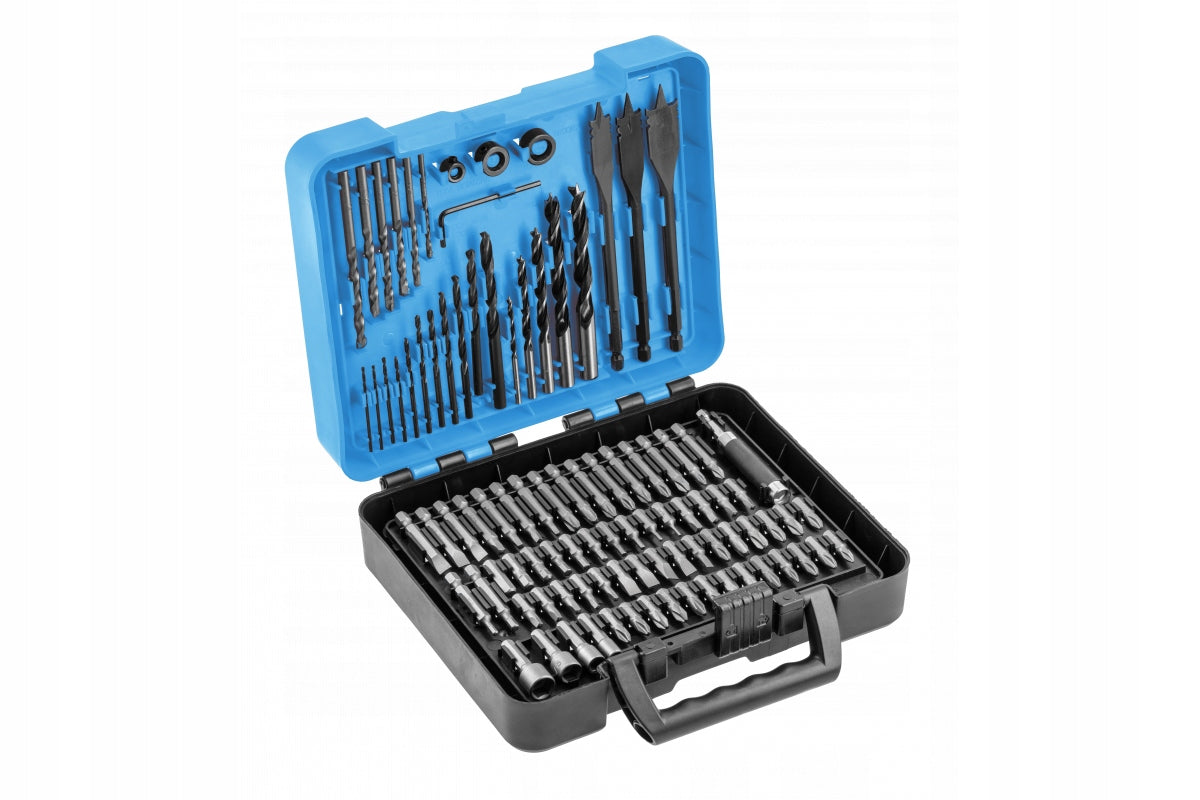 HOEGERT SET OF DRILL BITS ACCESSORIES FOR DRILLING SCREWING 100 PIECES HT6D191 Brand Hoegert Technik