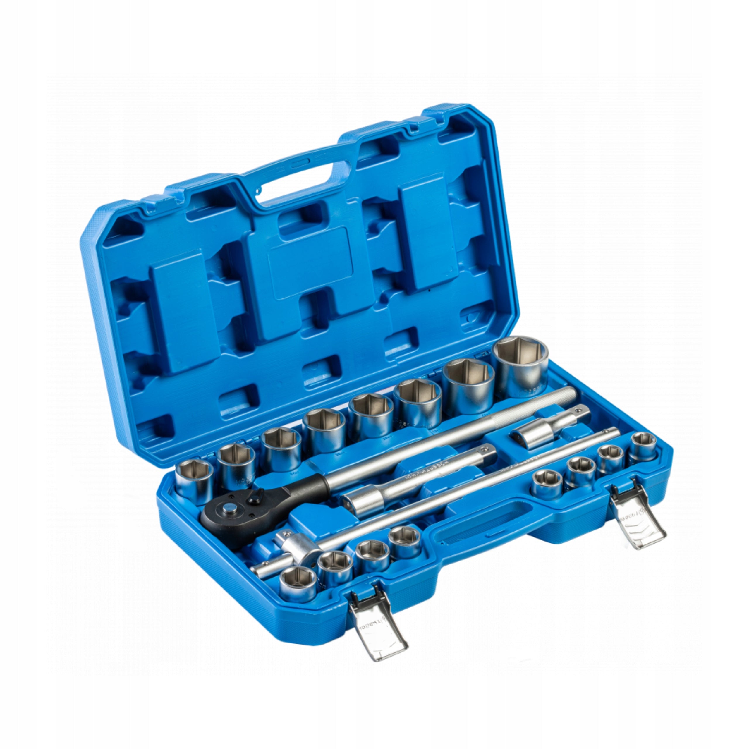 HOEGERT SET OF KEYS TOOL SET 21 PCS 3/4 RATCHET SUITCASE T1R510 Brand Hoegert Technik