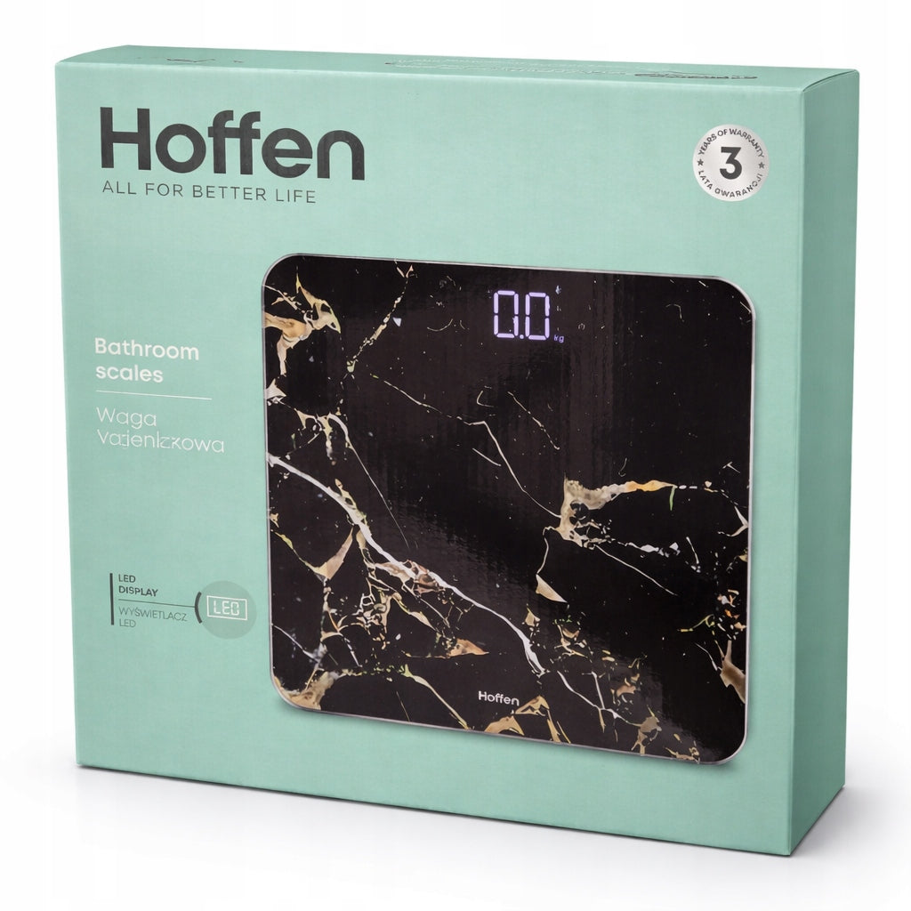 HOFFEN Electronic bathroom scale LBS-6079-3 LED display CZAR MARBLE