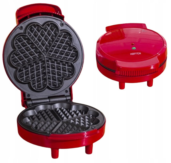 HOFFEN Waffle Iron HEART WM-4206 1200 W red