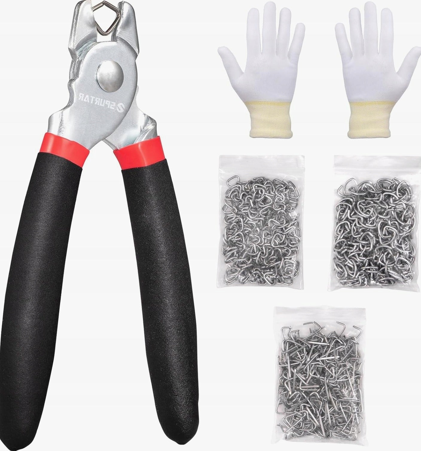 HOG RING PLIERS SIMPLE ERGONOMIC HAND UPHOLSTERY FORGED SET
