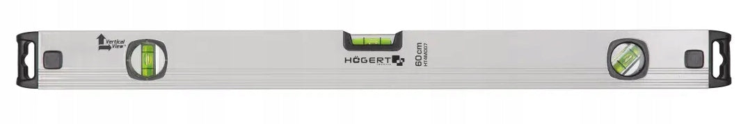 HOGERT Aluminium level 80 cm, 3 libels, vertical view HT4M009