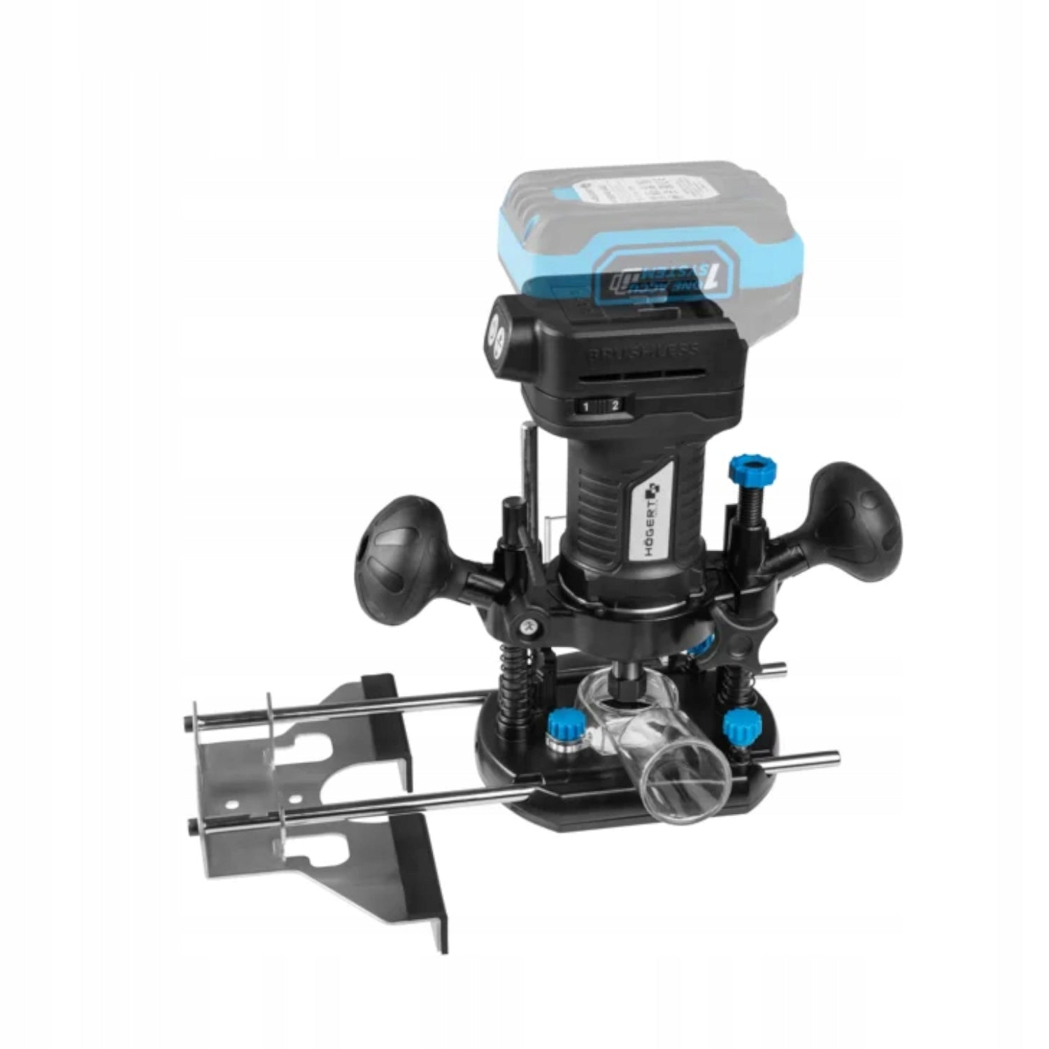 HOGERT Cordless Brushless Milling Machine 2in1 18V HT2E275-0R Brand Hoegert Technik
