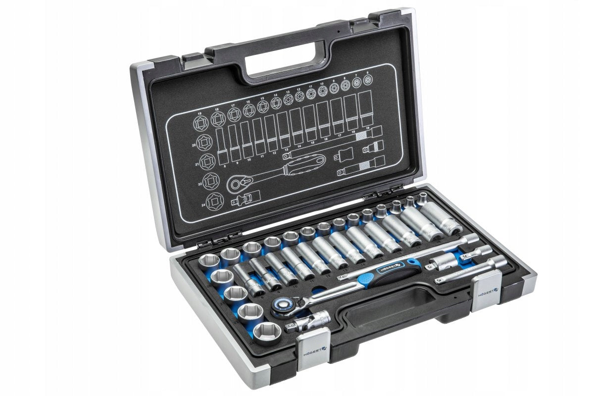 HOGERT HT1R465 SOCKET TOOL SET 36pcs 3/8 EAN (GTIN) 5901867119988
