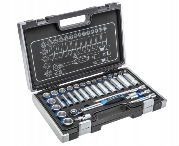 HOGERT HT1R465 SOCKET TOOL SET 36pcs 3/8