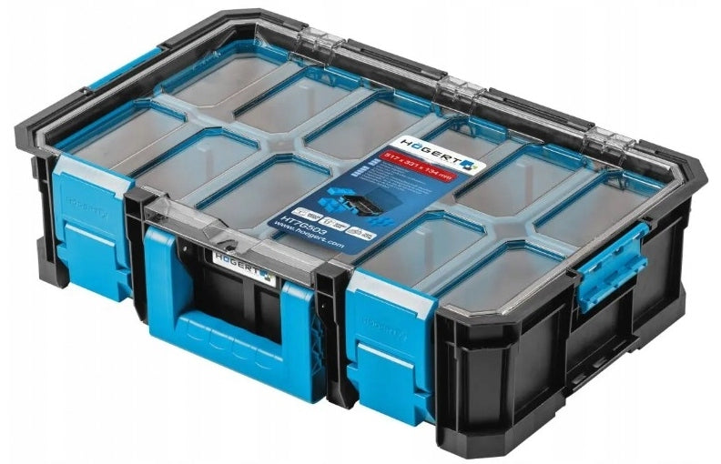 HOGERT Modular organizer with polycarbonate cover with cups HT7G503