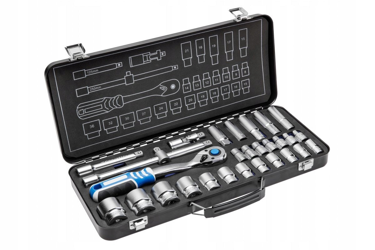 HOGERT RATCHET SOCKET WRENCH TOOL KIT 29PCS Manufacturer code HT1R480