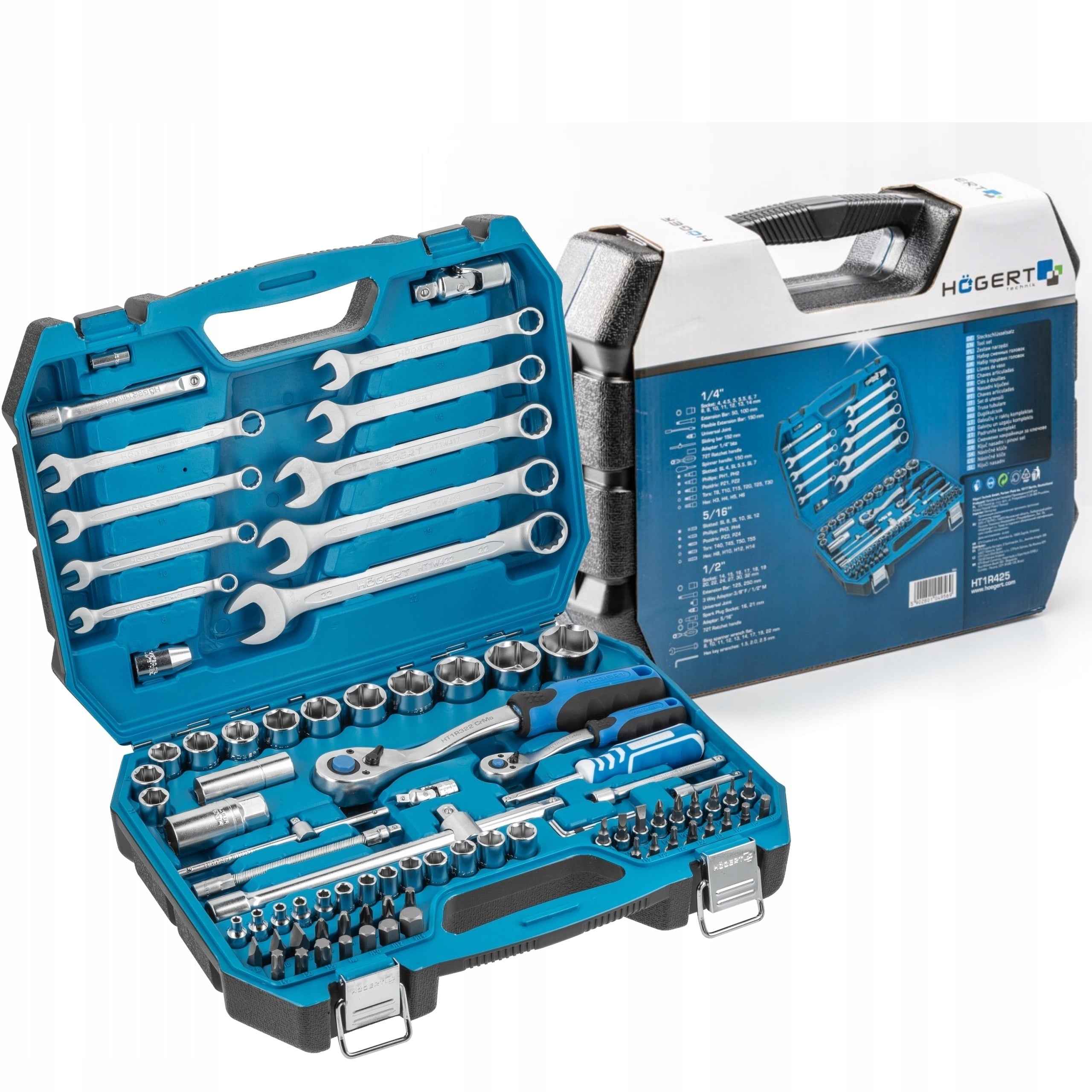 HOGERT SET OF CAPS BITS SOCKET WRENCHES 85 pcs.