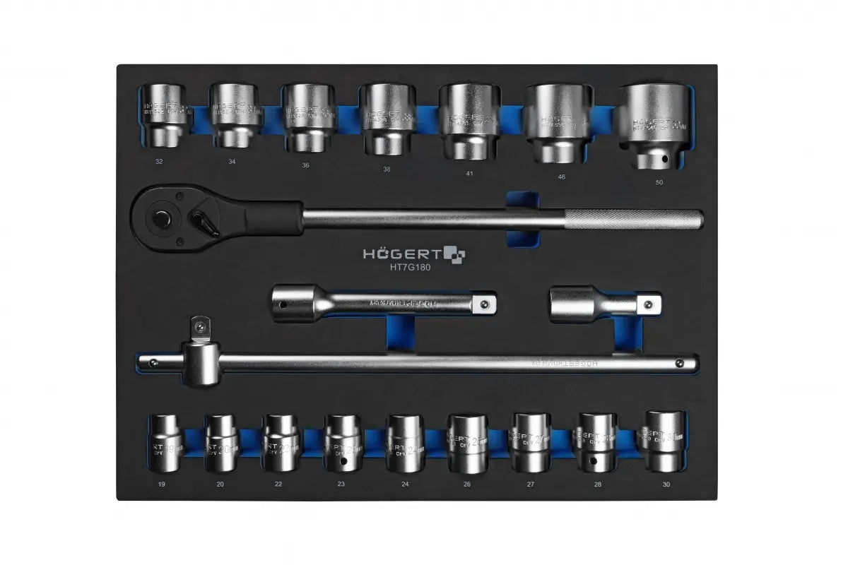 HOGERT SOCKET WRENCH SET 3/4'' TOOL CABINET CARTRIDGE 20el.