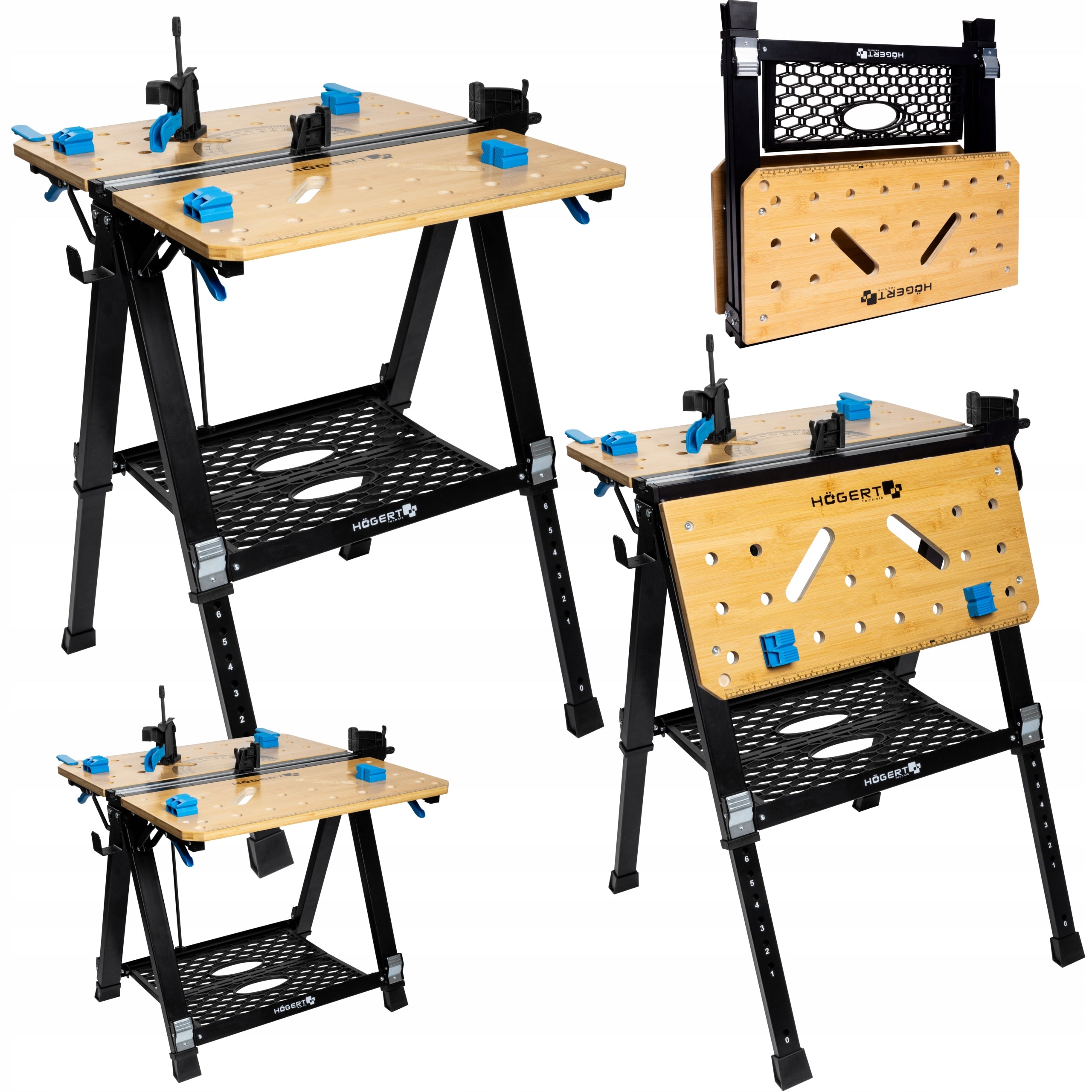 HOGERT WORKBENCH FOLDING TABLE 700 x 650 x 915 mm HT7G540