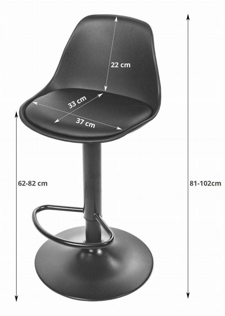 Barhocker Hoga, schwarz 