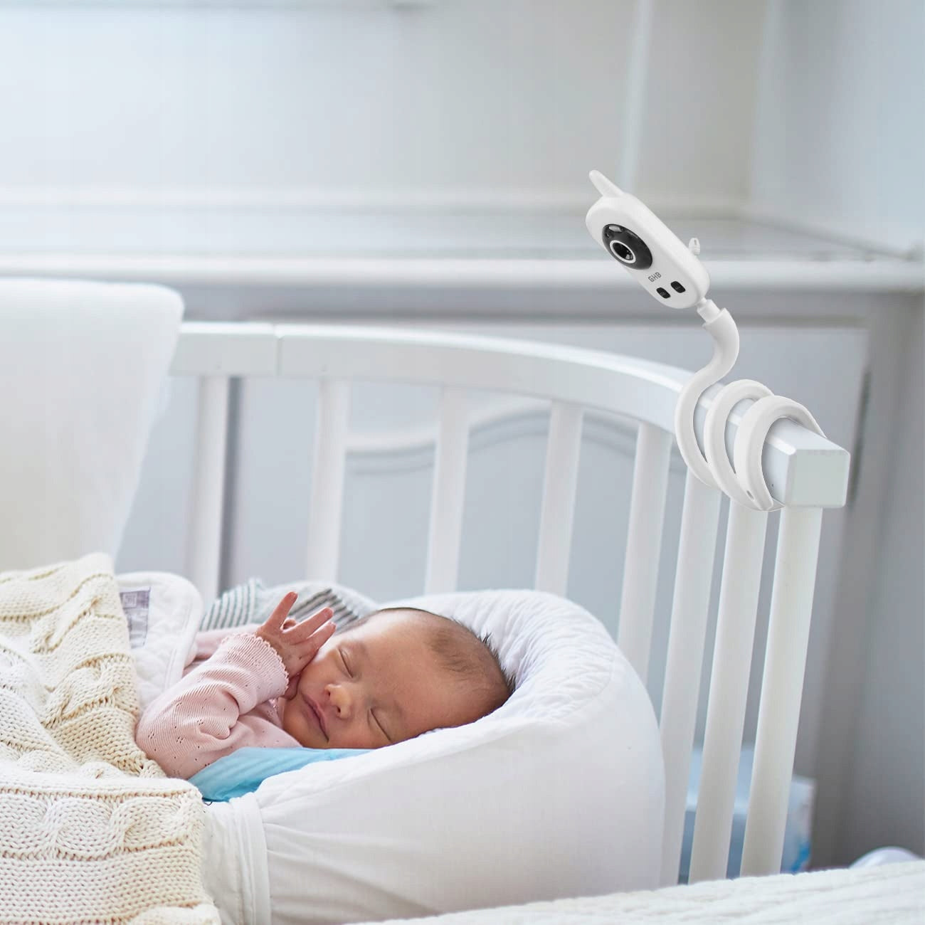 HOLACA Babyphone Camera Holder Flexible For GHB Baby Monitors Batteries included no