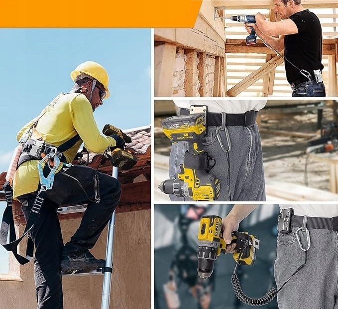 HOLDER HOLSTER BELT FOR SCREWDRIVER TOOL WITH ROPE STRAP DIY Kind tool belt