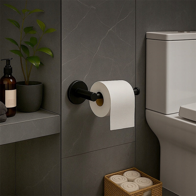 HOLDER TOILET PAPER HANGER ADAM-BL BLACK Packaging status original