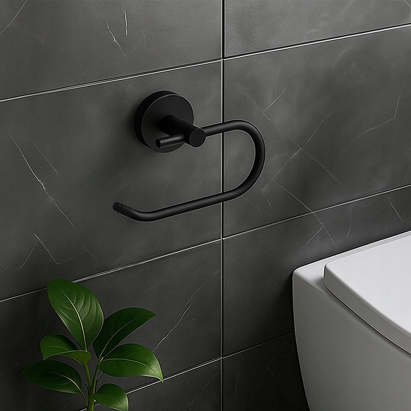 HOLDER TOILET PAPER HANGER CAESAR-BL BLACK Line CEZAR
