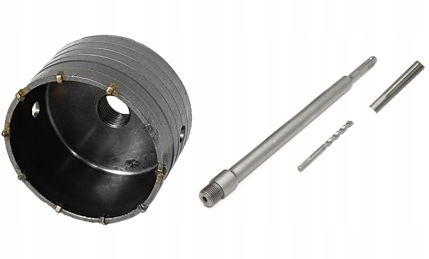 HOLE LACE CONCRETE CUTTER 100mm 2xadapter SDS+ 60cm Brand DRL