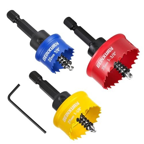 HOLE SAW HSS BI METAL 22 29 35 MM FOR WOOD ALUMINIUM CAST IRON Brand no brand