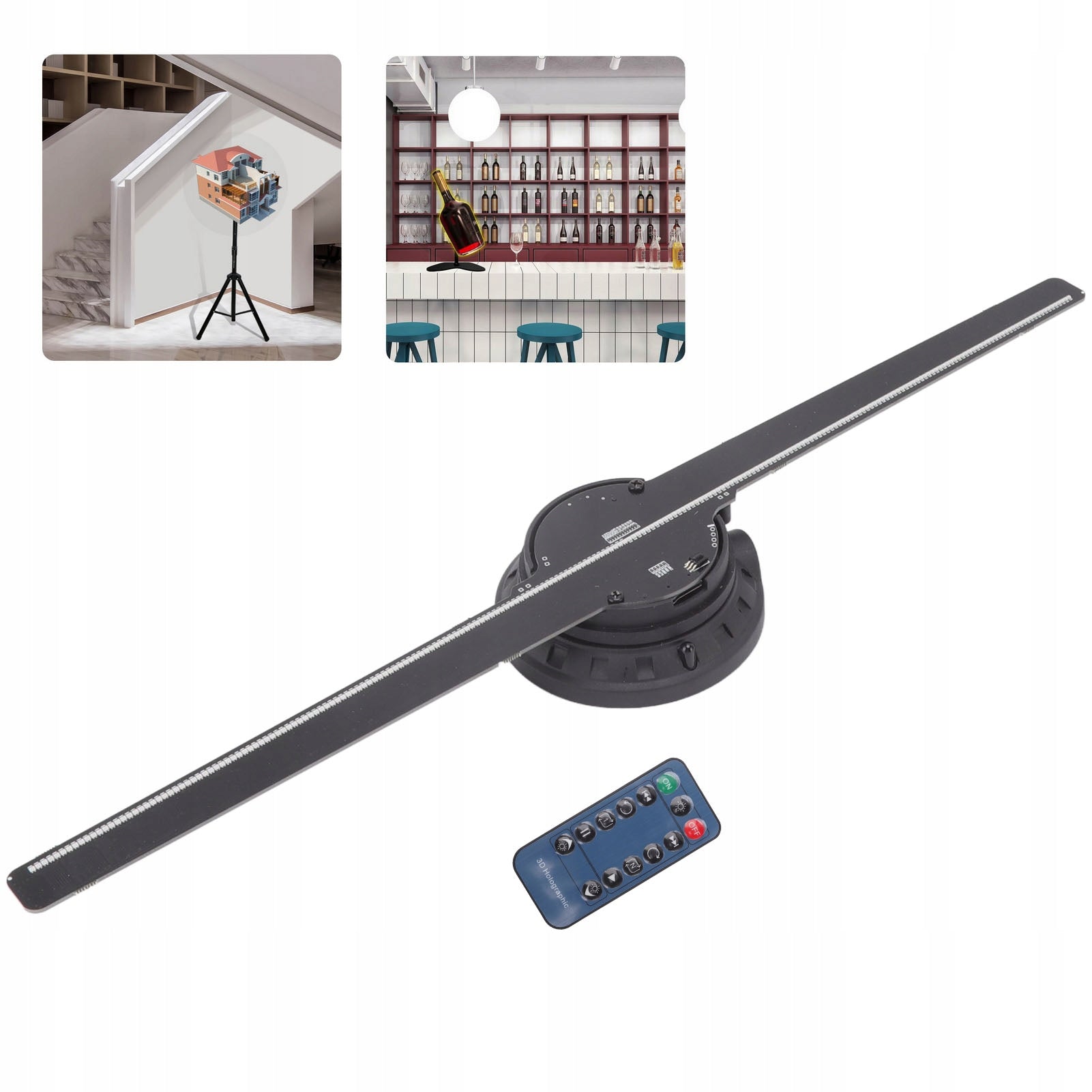 HOLOGRAPHIC 3D WALL MOUNT ADVERTISING DISPLAY 42CM 234 LED Manufacturer code 2610220177211