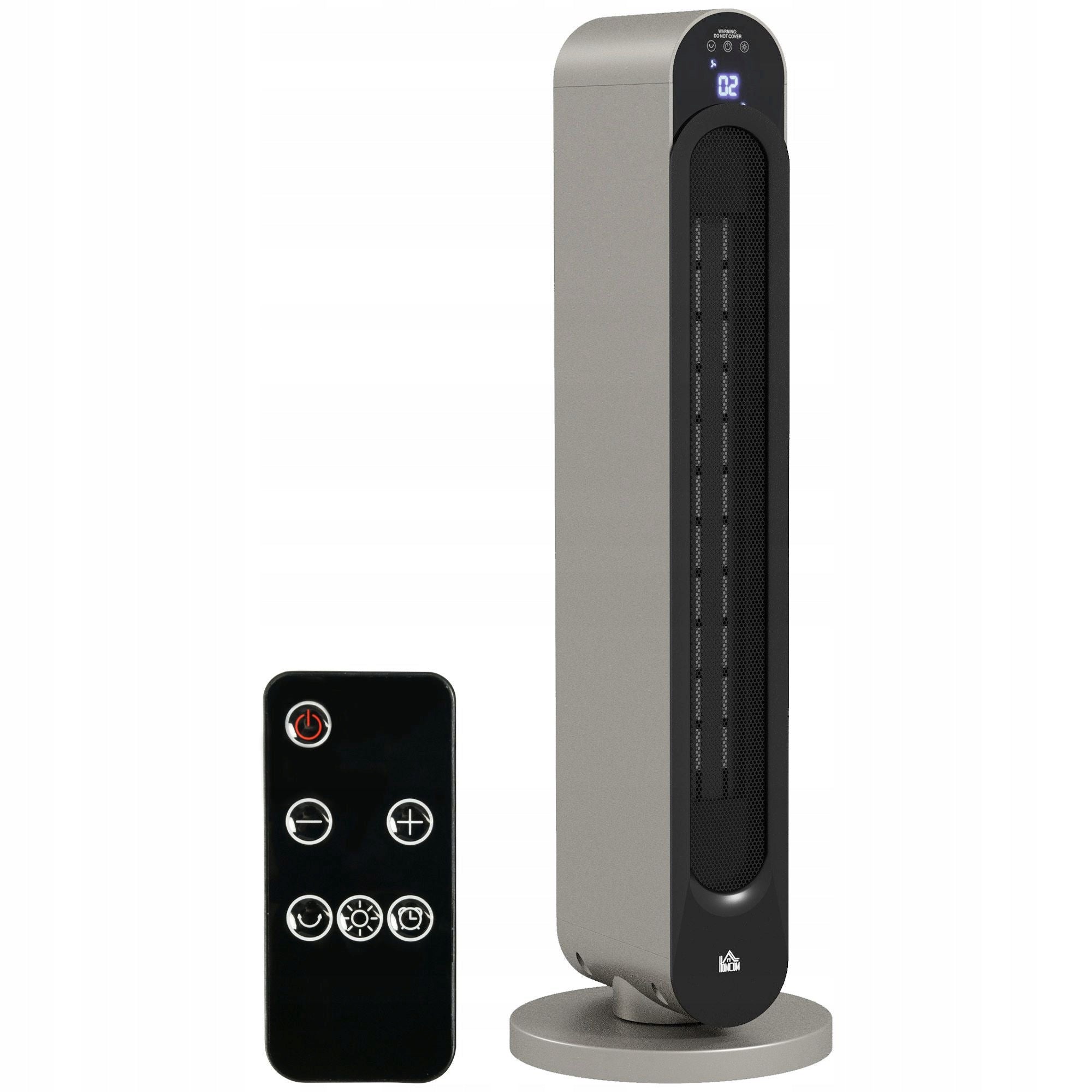 HOMCOM 2200W Electric Ceramic Heater with 3 Modes and Remote Control