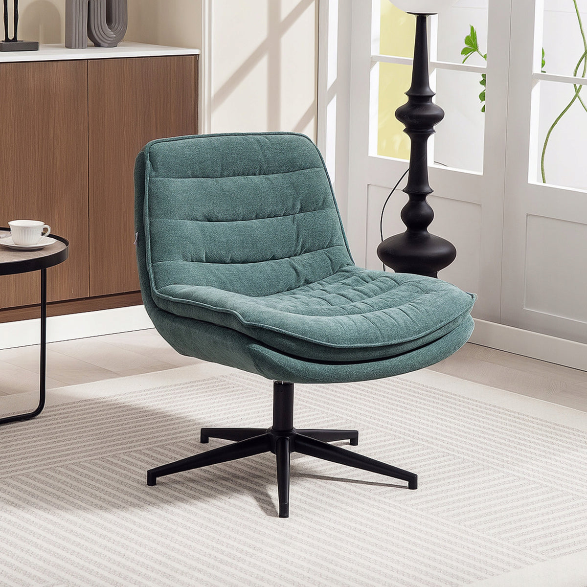 HOMCOM Armrest for computer without wheels green