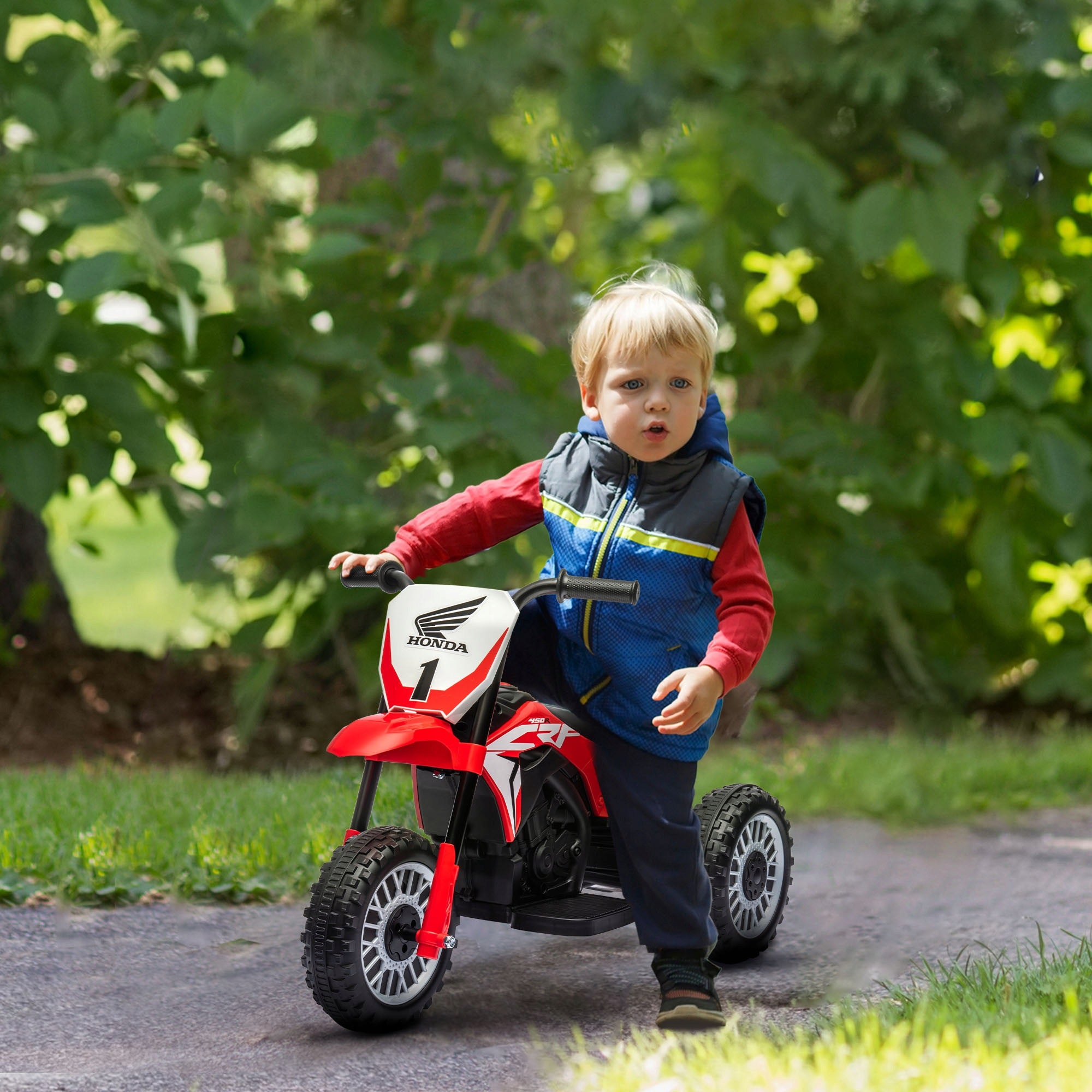 HOMCOM Children's electric motorcycle, 6V, sound and music Brand Homcom