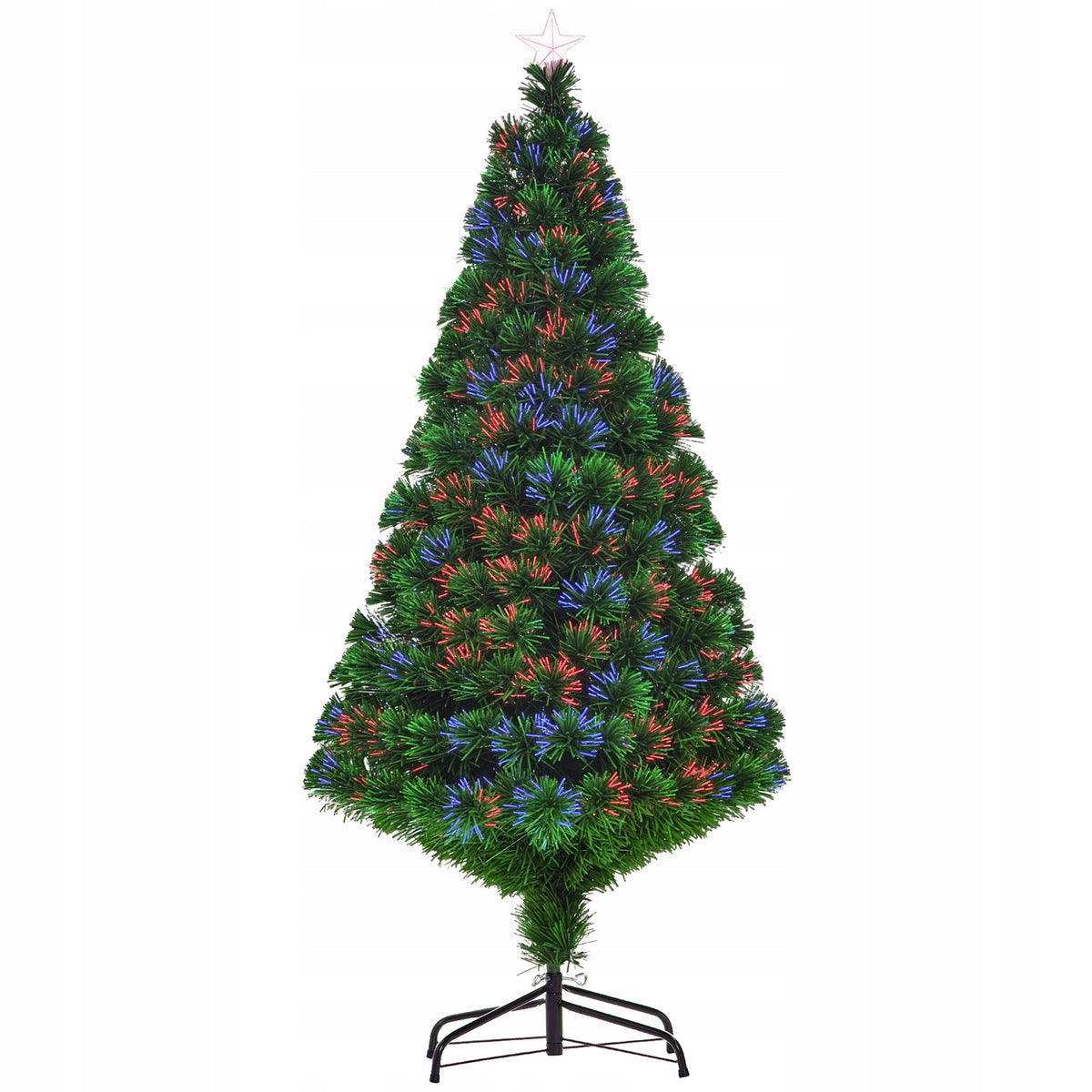 HOMCOM Christmas tree with LED fiber and star, model 5