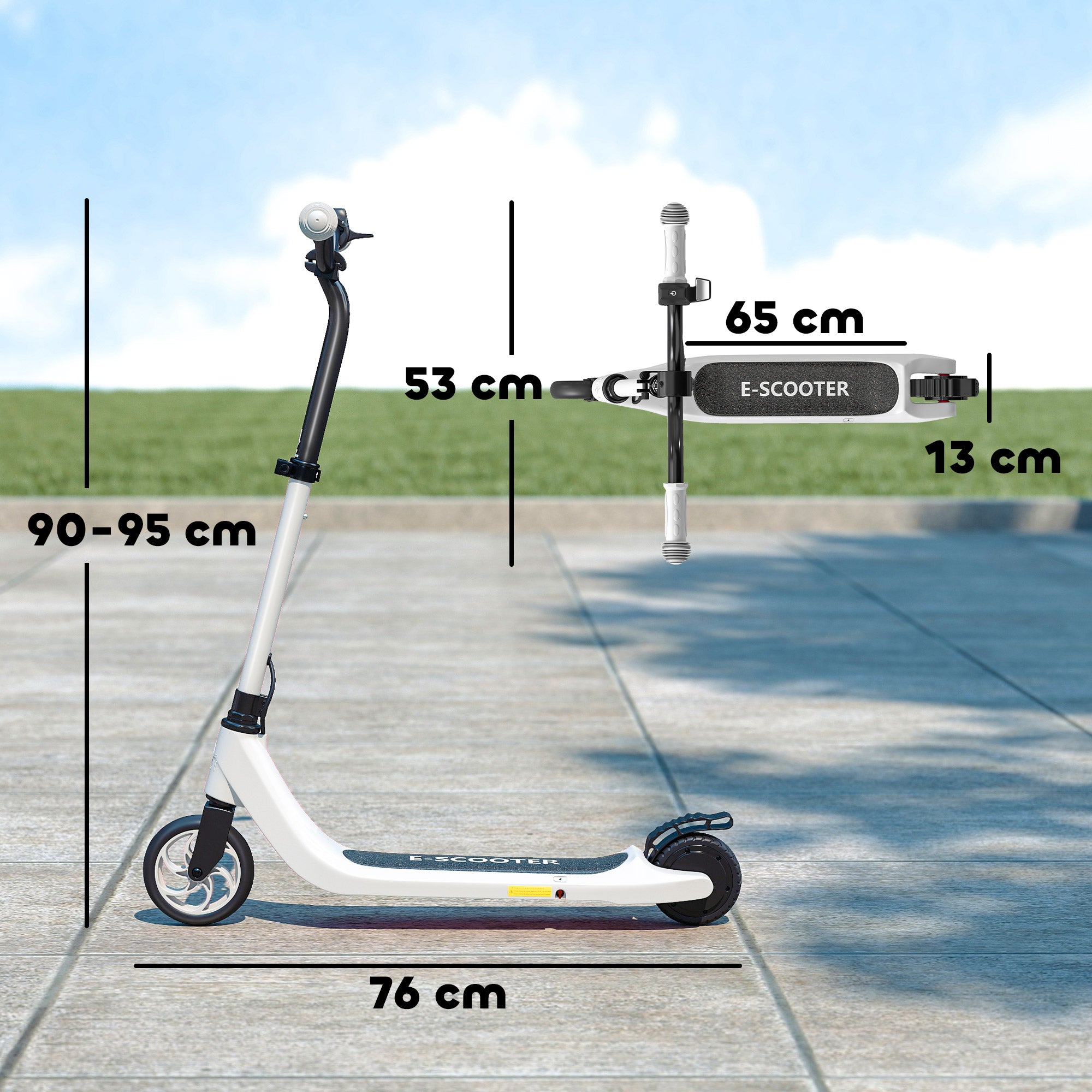 HOMCOM Electric scooter, Height adjustable, for children aged 6+ Manufacturer code HOMCOM