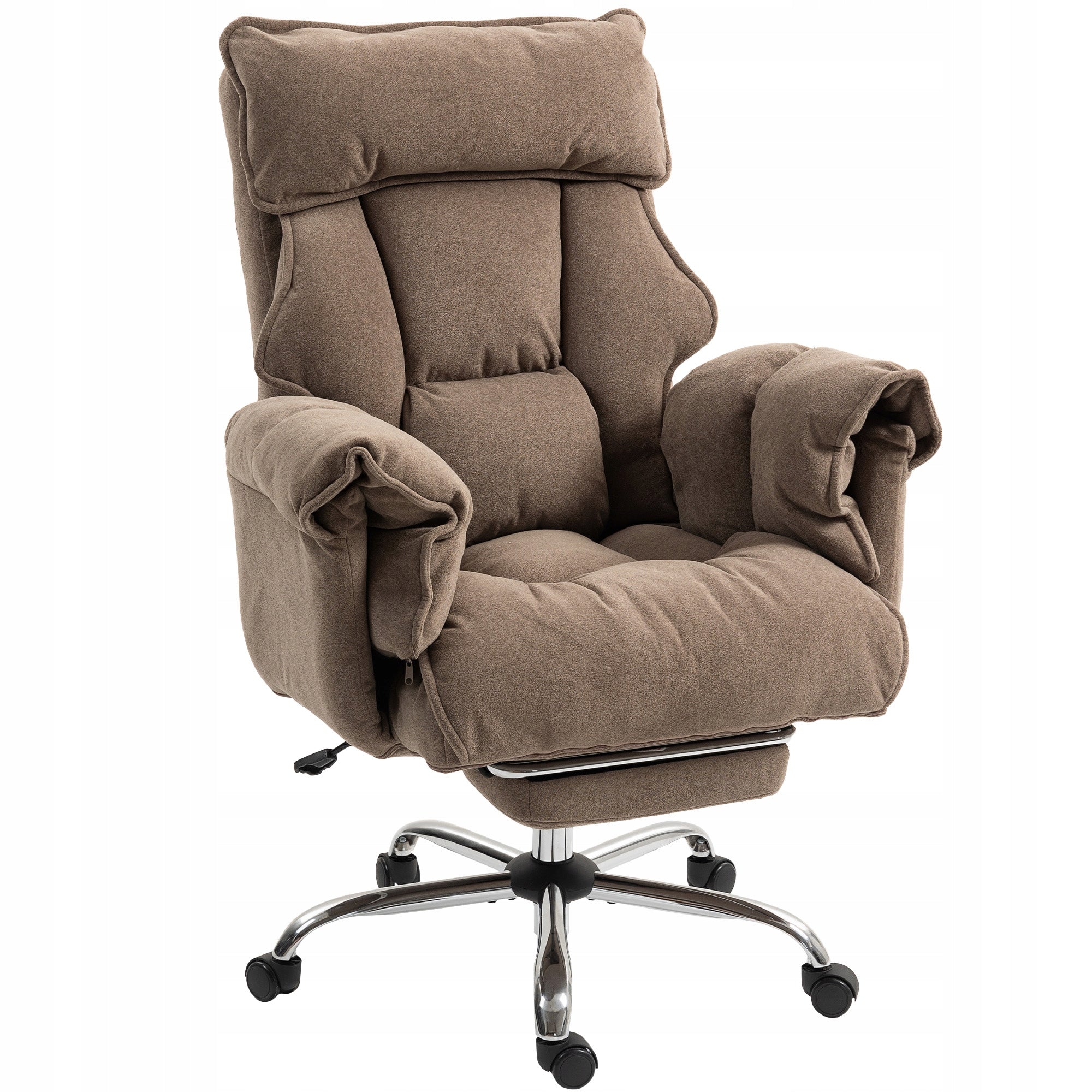 HOMCOM Ergonomic office chair with double padding and footrest
