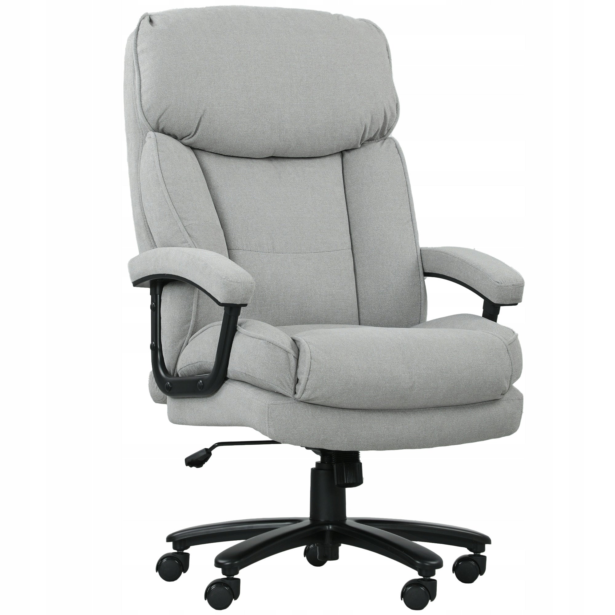 HOMCOM Ergonomic office chair with rocking function, linen.