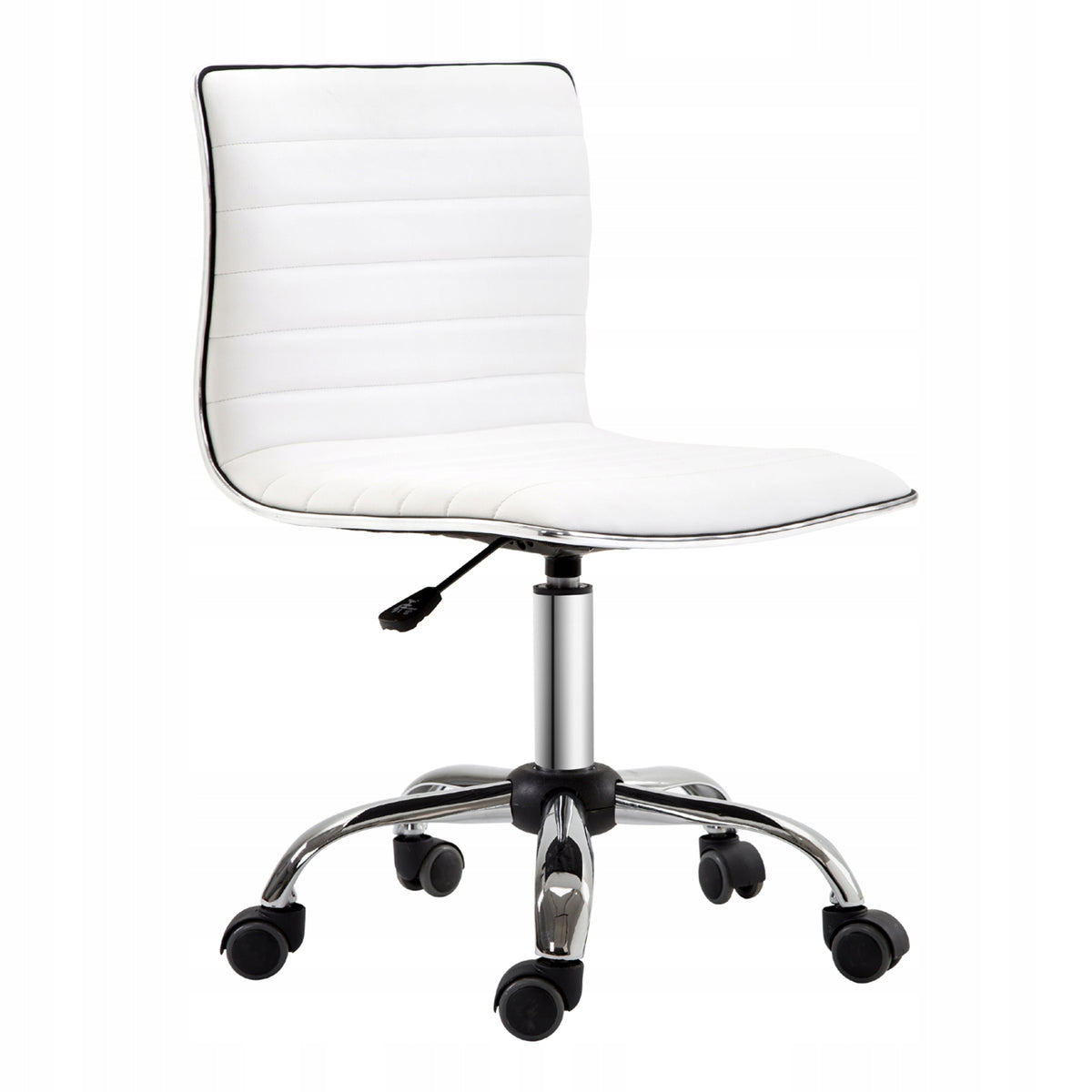 HOMCOM Height Adjustable Swivel Hairdressing Chair, White