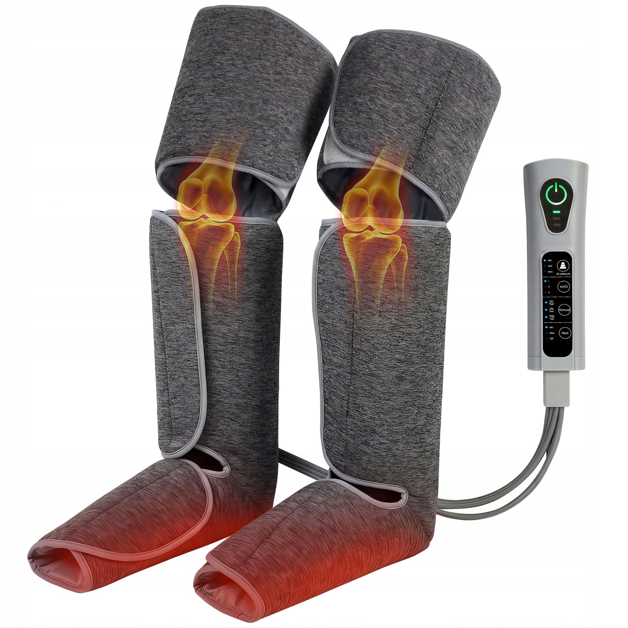HOMCOM Leg massager, foot massager with heating function for pain and improvement