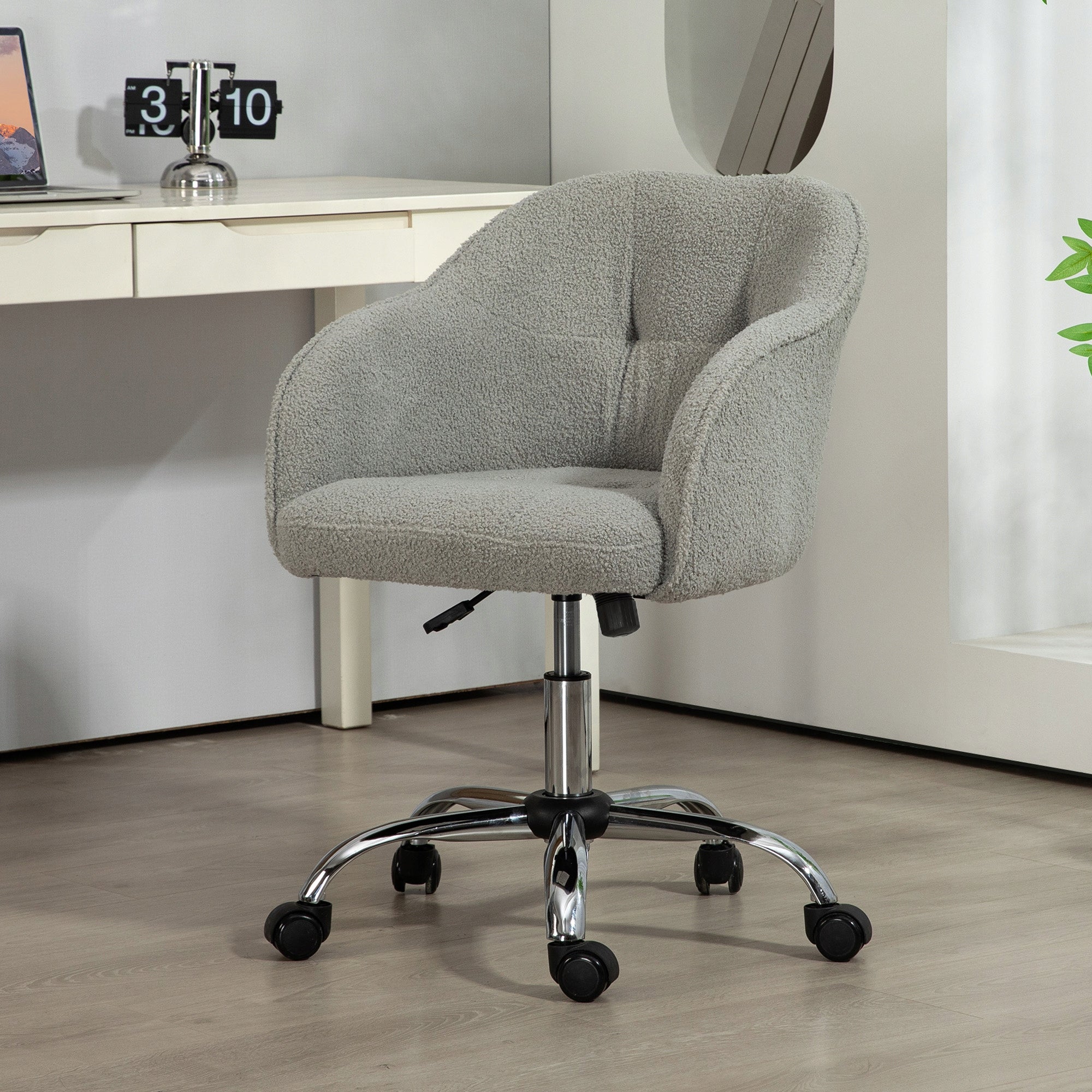 HOMCOM Office Chair, Ergonomic Chair with Swing Function, Adjustable Packaging status original