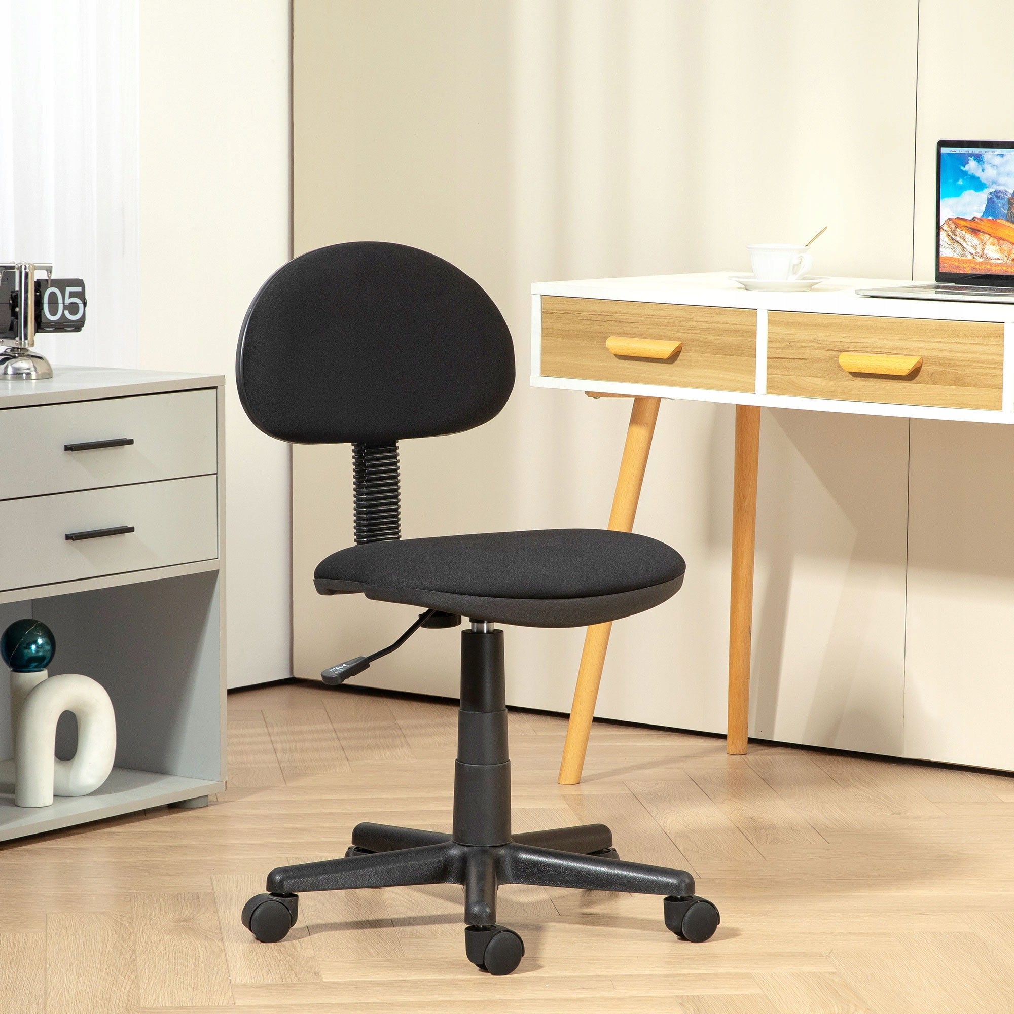 HOMCOM Office Chair, Frameless, Adjustable, Swivel Wheels and Seat Brand Homcom