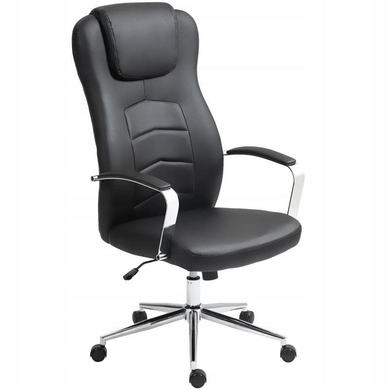 HOMCOM Office Chair in Leather Optics, Adjustable Height
