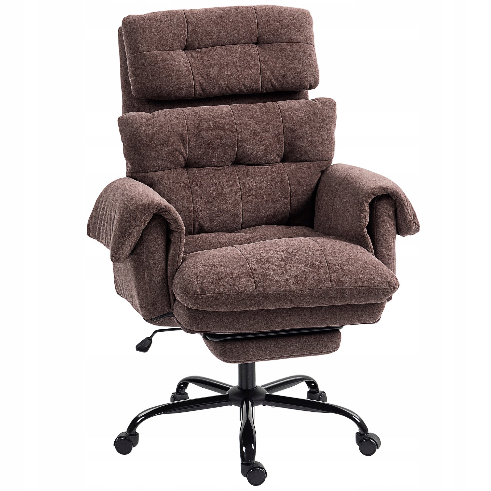 HOMCOM Office Chair with Adjustable Backrest, Swivel Chair Padded