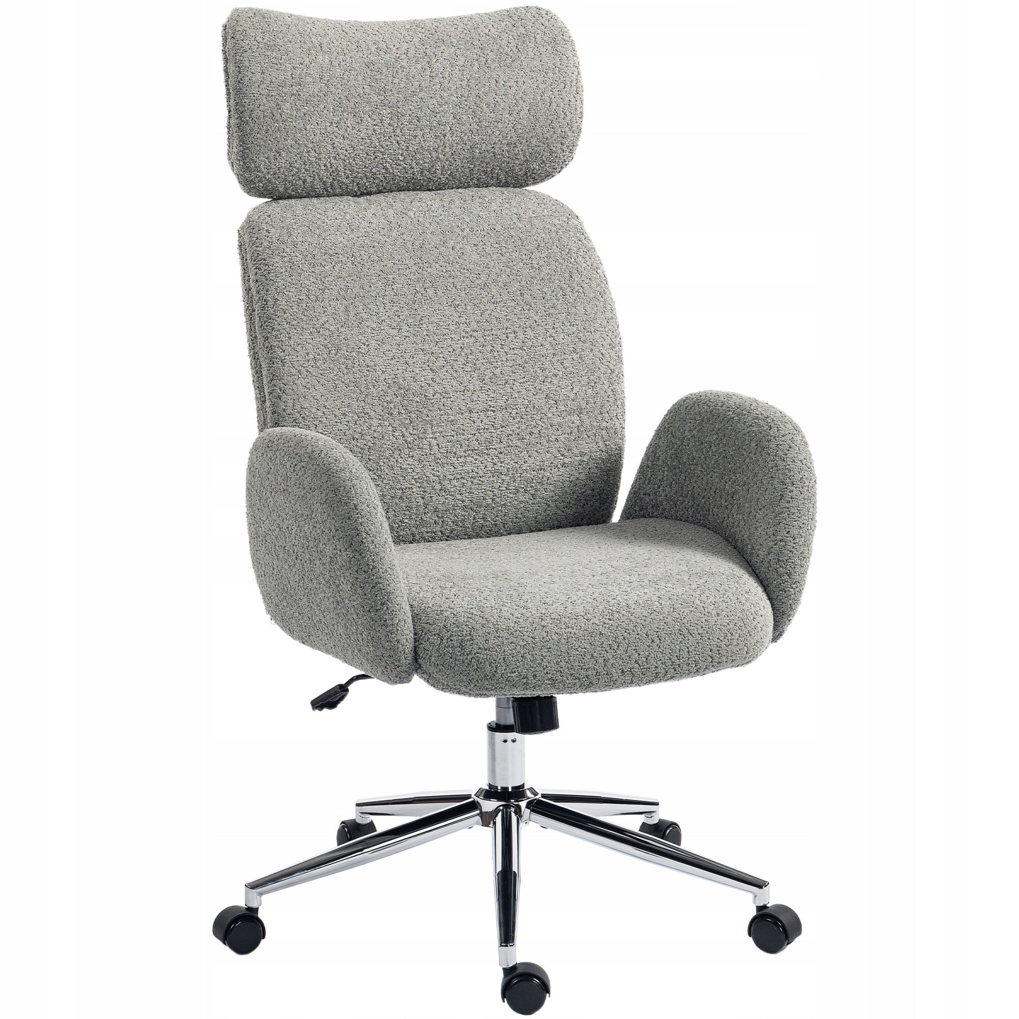 HOMCOM Office chair, adjustable, for home office with armrests