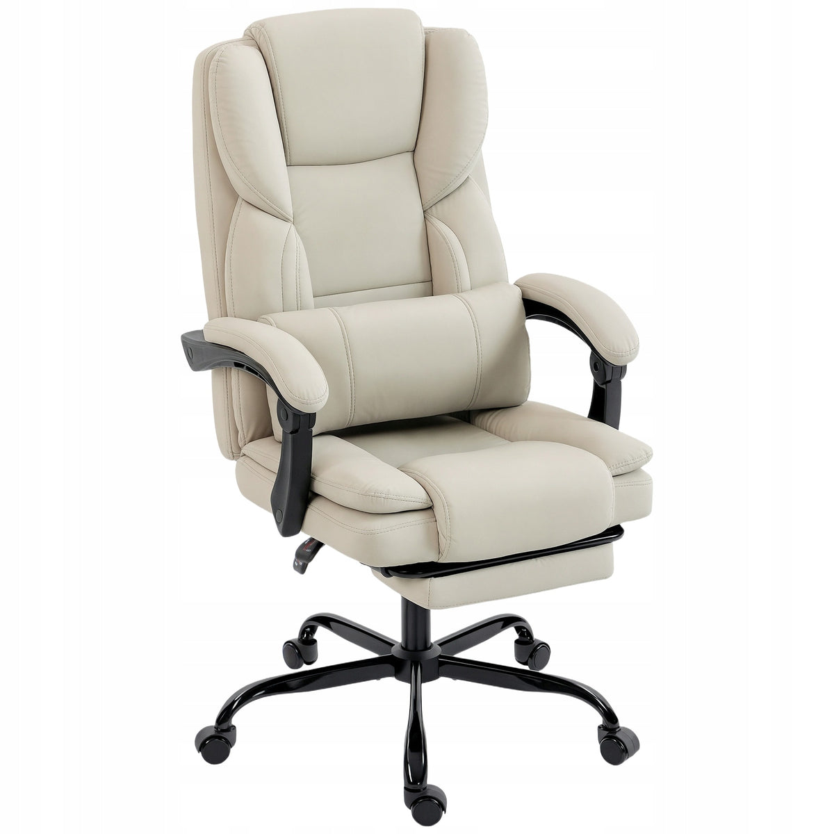 HOMCOM Office chair with animal-friendly leather cover