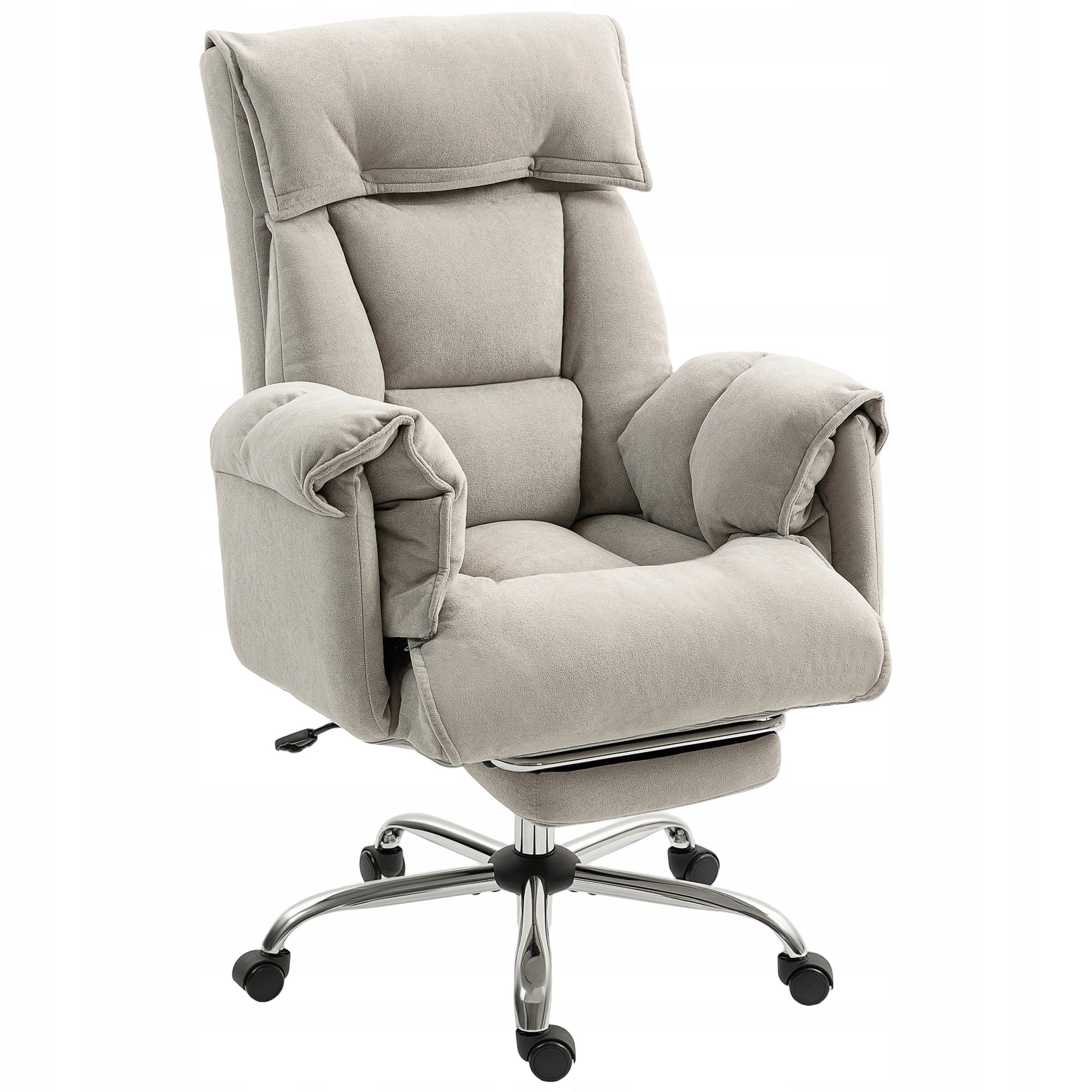 HOMCOM Office chair with tilt adjustment, armrests, footrest