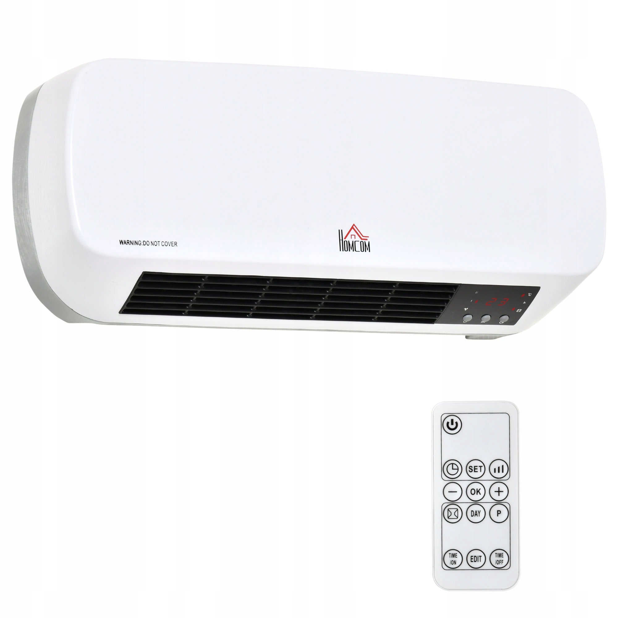 HOMCOM Wall heater 2000W ceramic with remote control