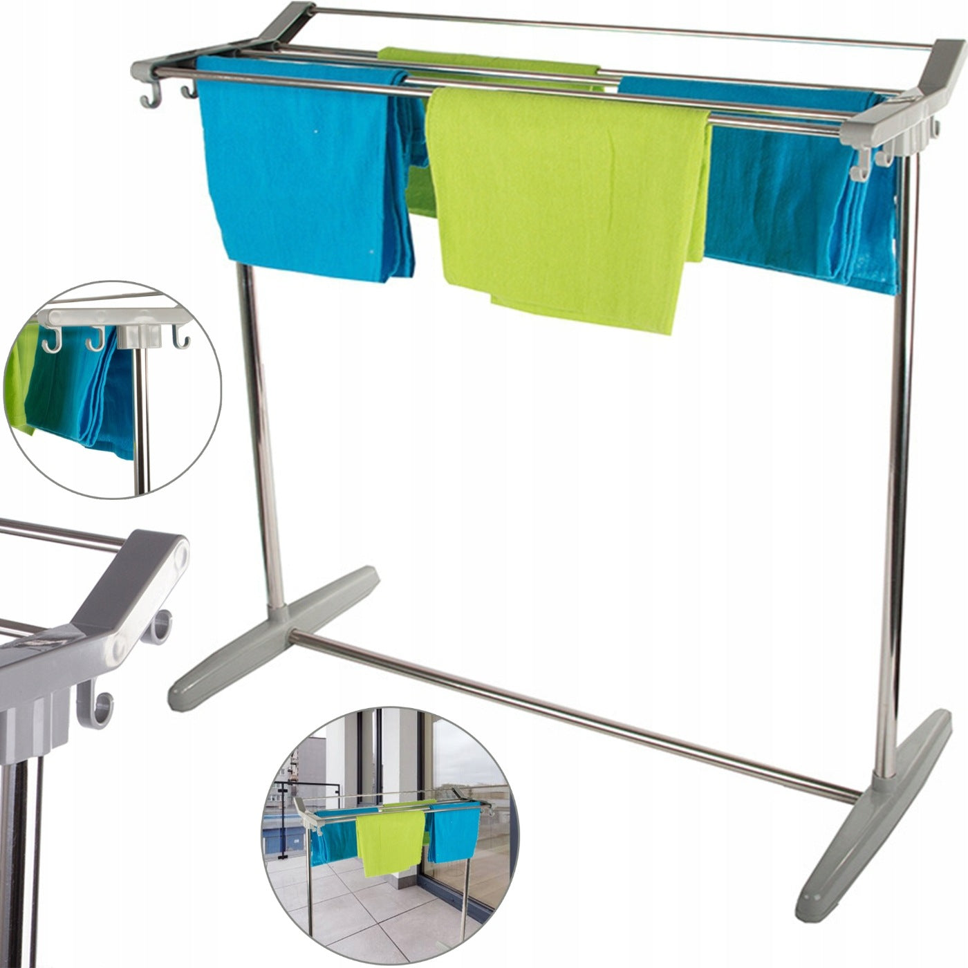 HOME BALCONY DRYER 77x70x35cm FOR LAUNDRY FOR DRYING CLOTHES UNDERWEAR Packaging status original