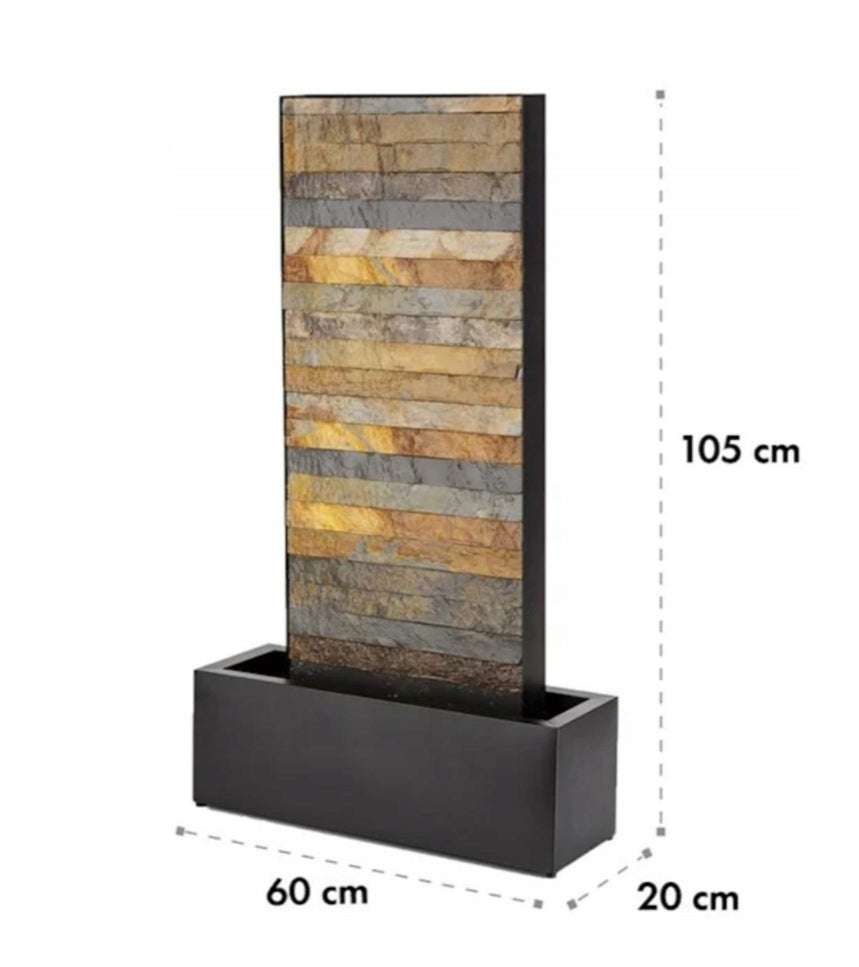 HOME DECORATIVE GARDEN FOUNTAIN BLUMFELDT LED PUMP 8W IMITATION BRICK Main material metal