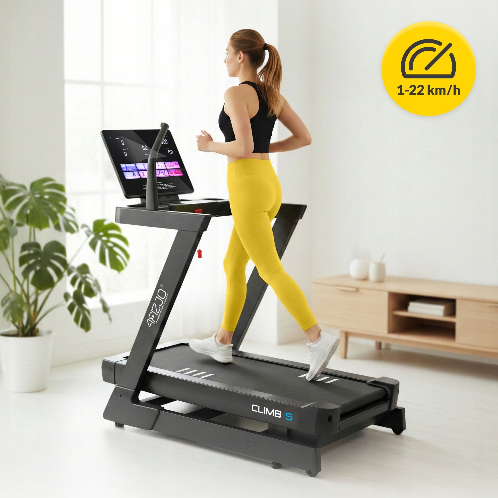 HOME ELECTRIC TRAINING TREADMILL FOLDING FOR FITNESS EXERCISE 120KG Brand 4FIZJO