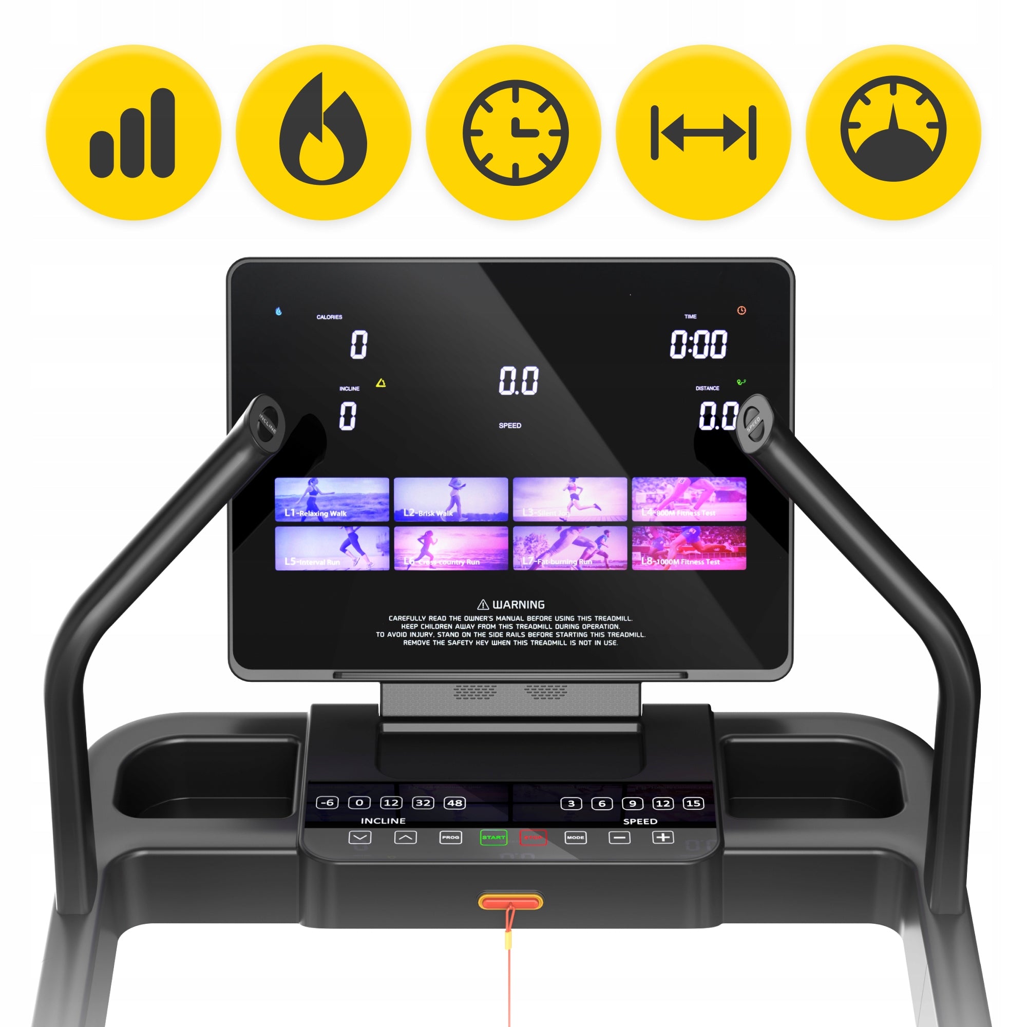 HOME ELECTRIC TRAINING TREADMILL FOLDING FOR FITNESS EXERCISE 120KG Kind electric