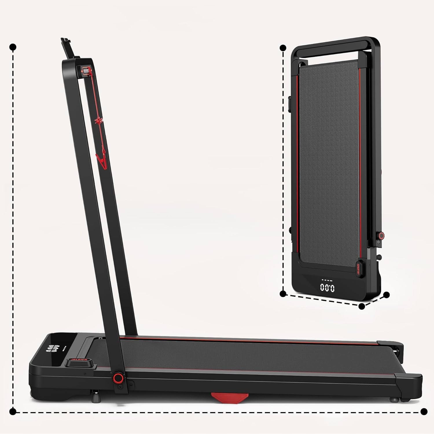HOME ELECTRIC TREADMILL 2in1 FOLDING FLAT 12 KM/H WITH SHOCK ABSORPTION Brand Athletic