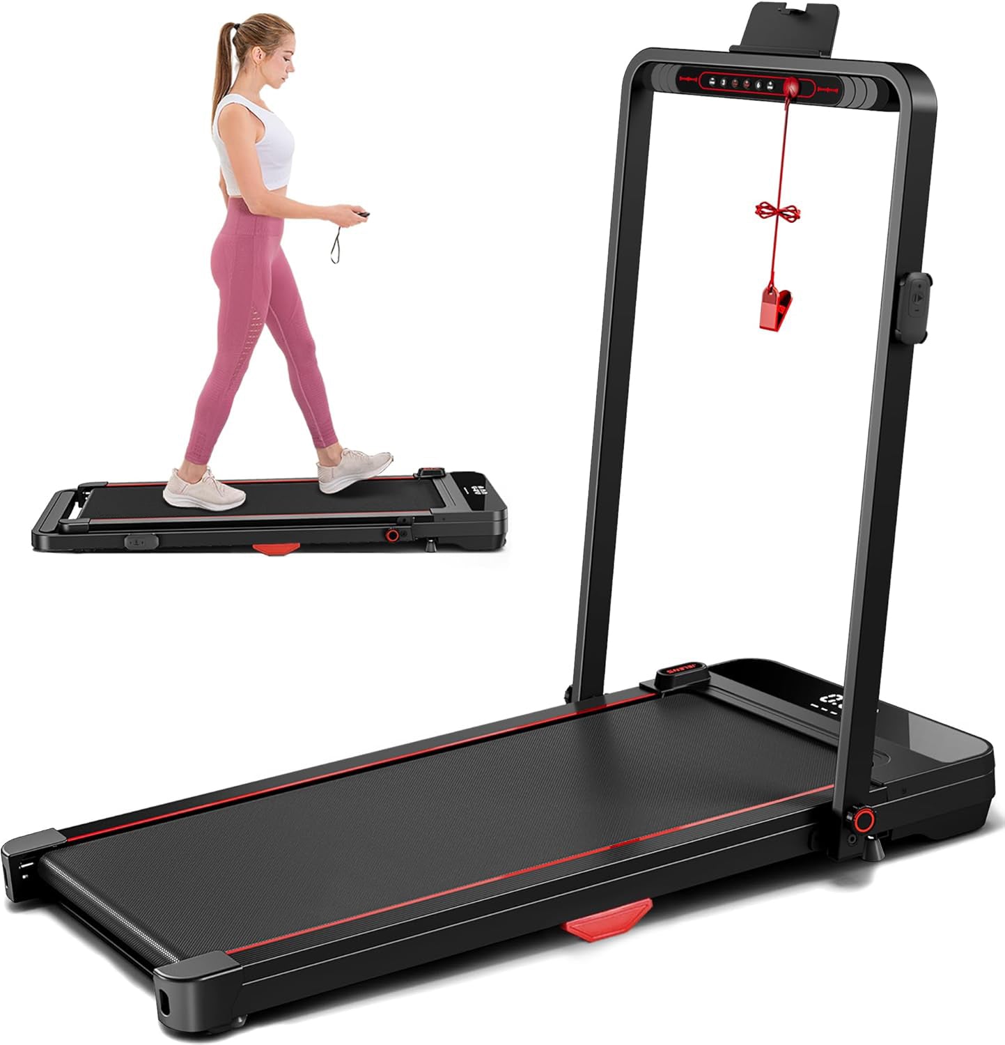 HOME ELECTRIC TREADMILL 2in1 FOLDING FLAT 12 KM/H WITH SHOCK ABSORPTION