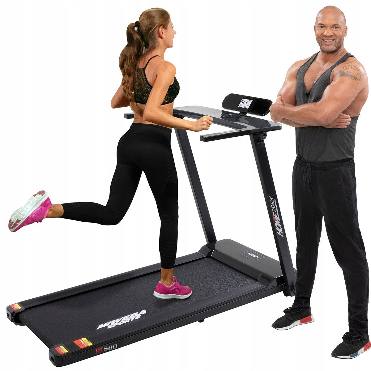 HOME ELECTRIC TREADMILL 2in1 FOLDING FLAT 14 KM/H CUSHIONING
