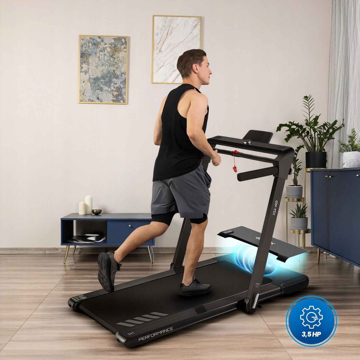 HOME ELECTRIC TREADMILL FOLDING MAGNETIC RUNNING XT700 GYMTEK Measurements training duration distance speed burned calories