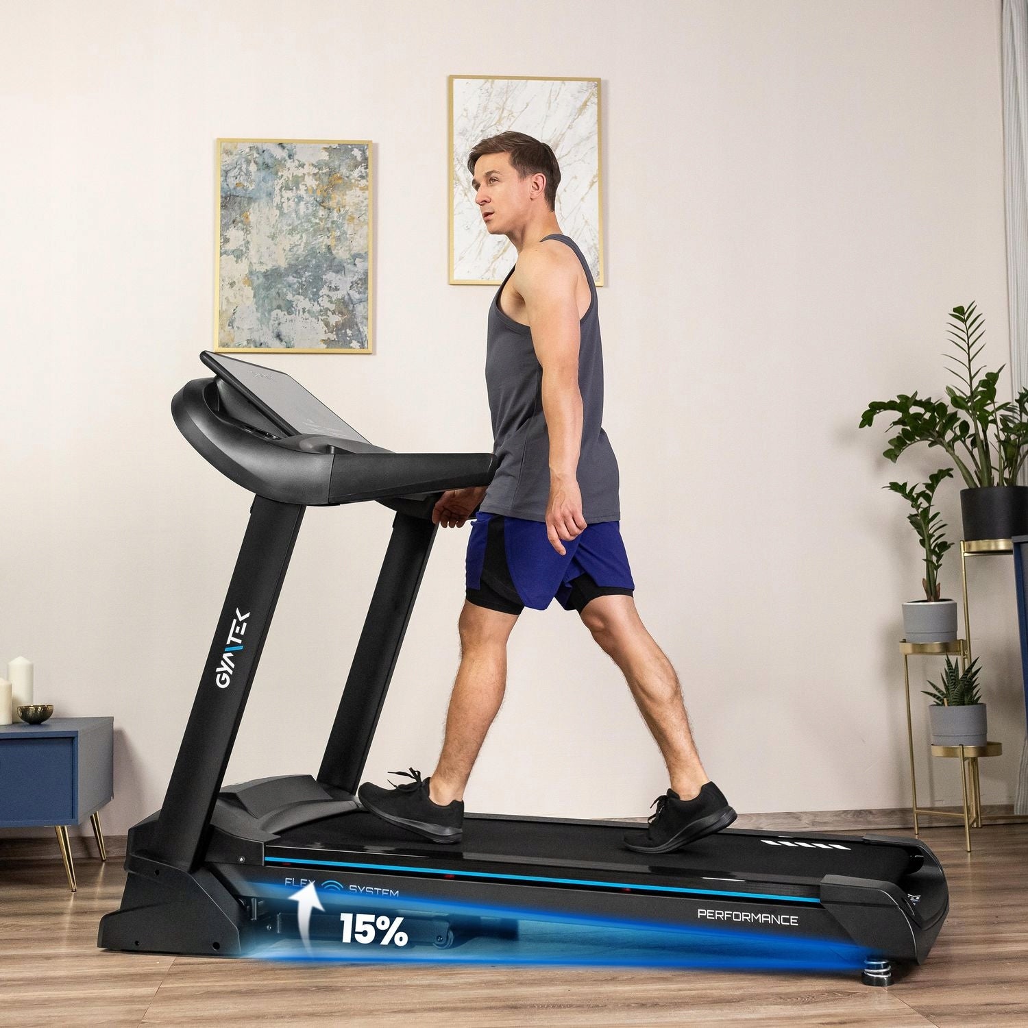 HOME ELECTRIC TREADMILL FOLDING MAGNETIC RUNNING XT900 GYMTEK Maximum user weight 150 kg